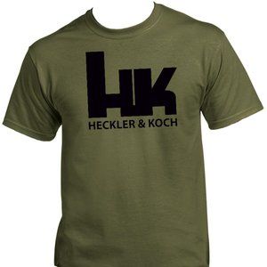 HECKLER & KOCH GUN'S, ARMYGREEN MEN'S T-SHITY HK COOL, T-1003